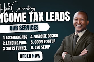income tax leads income tax website finance website tax leads