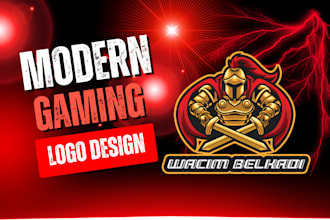 design a modern gaming logo for your channel
