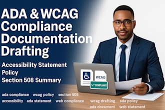 draft your ada, wcag, and section 508 compliance policy, accessibility statement