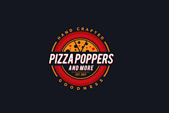 design food restaurant burger pizza dessert logo