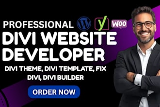 be divi expert for divi wordpress website, divi theme, divi builder, divi