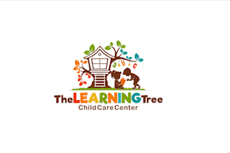 design childcare kids day care babycare baby shop logo