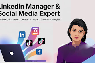 be your linkedin manager and social media content creator