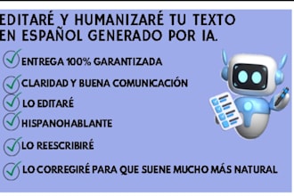 edit and humanize your ai content in spanish