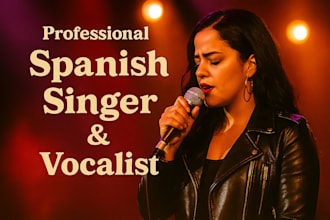be your spanish singer, songwriter and lyricist for any music genre