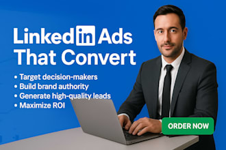 setup linkedin ads campaign for b2b lead generation and advertising