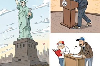 draw political and editorial cartoons