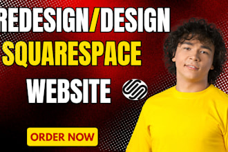 design and redesign responsive squarespace website rebuild ecommerce website
