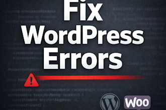 fix urgent wordpress, woocommerce and elementor errors fast