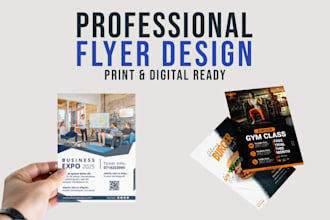design modern business, event and promotional flyers