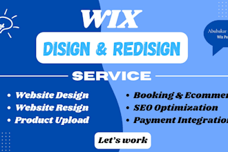 design and redesign wix website wix expert wix development ecommerce store setup