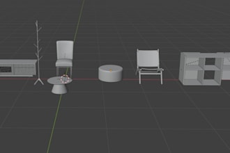 modeling 3d model furniture