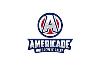 design modern super motorcycle rally logo