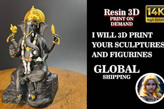 resin 3d print your miniatures figurines sculptures in 14k resin