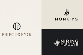 do modern minimalist logo design for your brand