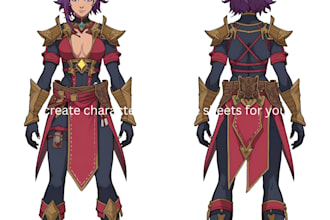 create character reference sheets for you