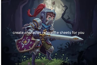 design and animate 2d game asset character sprite sheet for your game
