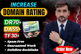 increase ahrefs domain rating dr 70 using SEO backlinks
