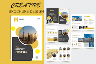 design corporate business brochure, annual report, company profile or booklet