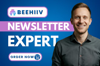 design and setup beehiiv ai newsletter with landing page