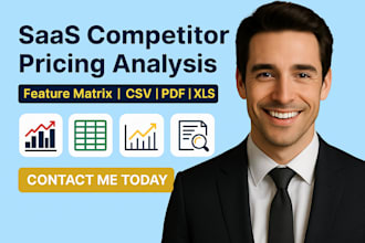 research saas competitor pricing build a feature comparison matrix CSV, xls, PDF