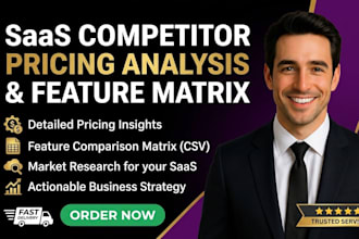 research saas competitor analysis and pricing benchmarking report in xls or pdf