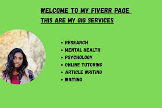 do research and reports in psychology, mental health, counseling, psychotherapy