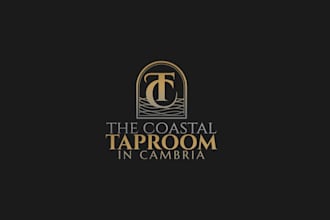 design unique coastal taproom logo