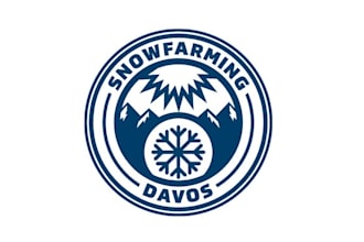 design sustainability modern snow farming logo