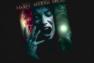 design horror or psychological thriller book covers