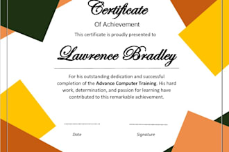 design professional and elegant certificates