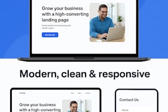 develop a complete website with admin panel