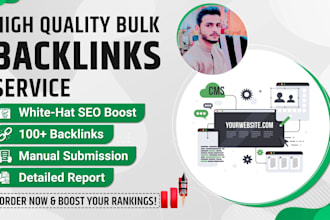 build bulk backlinks to boost da, DR, and serp rankings fast