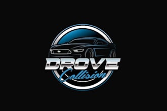 design eye catching collision shop logo