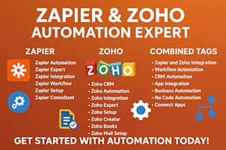 create zoho CRM lead automation and zapier integration