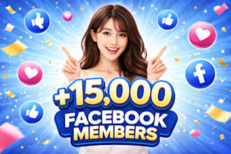 add 5,000 high quality members to your facebook group