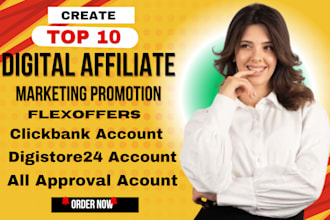 create flexoffers, shareasale setup digistore24 affiliate program and promotion