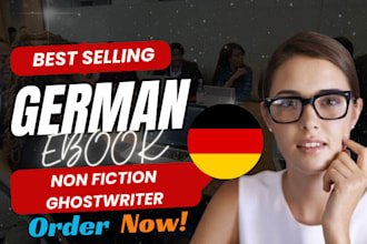 ghostwrite your nonfiction ebook or book in german, german ebook