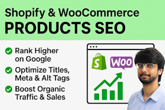do shopify, woocommerce products SEO for ecommerce brand