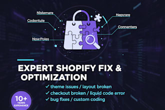 fix shopify checkout broken, layout broken, theme issues and shopify liquid code