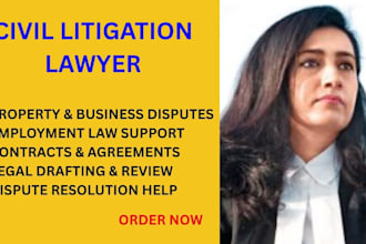 be your civil lawyer in property, business, employment and contract lawsuits