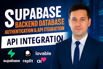 build supabase backend database authentication API integration replit lovable ai