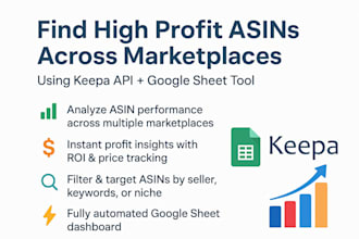 build a keepa API google sheet to find high profit asins