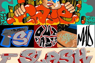 design a professional graffiti design