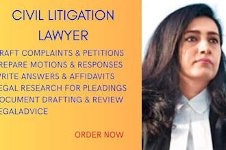 draft court pleadings such as complaints and motions