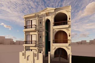 design complete house interior, exterior, and outdoor spaces