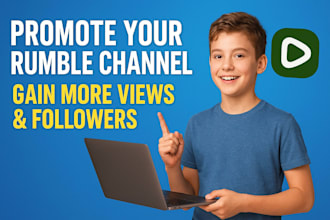 promote your rumble channel to gain more views and followers