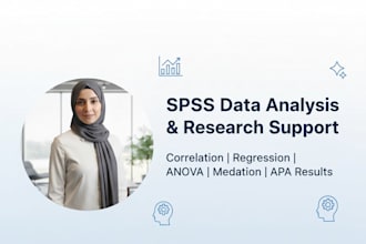 do spss data analysis and research support