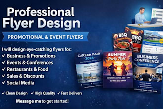 design a professional flyers for your business