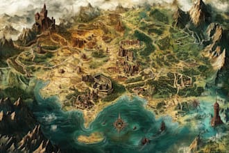 do map illustration map design fantasy map